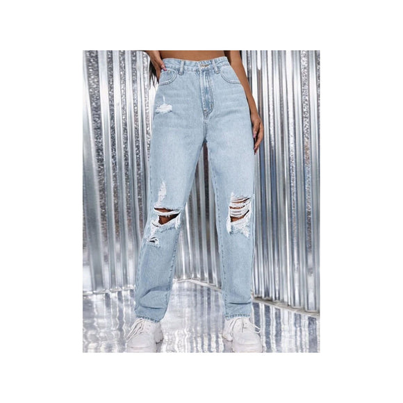Gray Vintage Ripped Layla Jeans