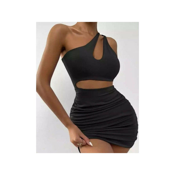 Black Louis Sexy Top & Skirt Set