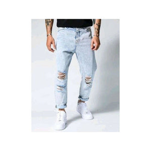 Distressed Stretch Ripped Jeans