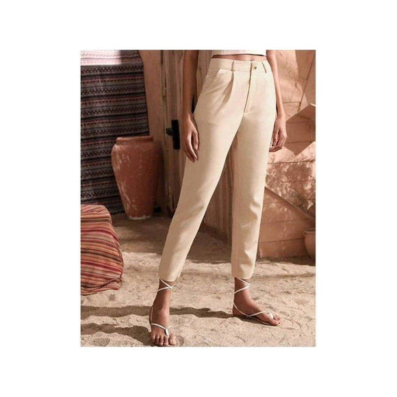 Saddle Brown Layla Pleat Tailored Pants