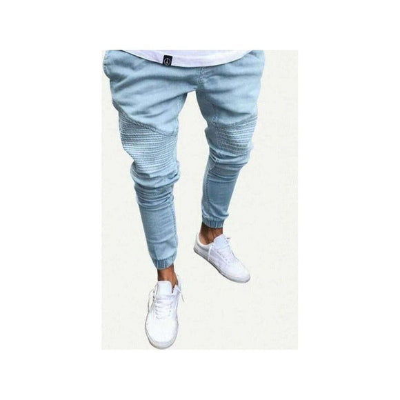 Slate Gray Ripped Skinny Frayed Louis  Jeans