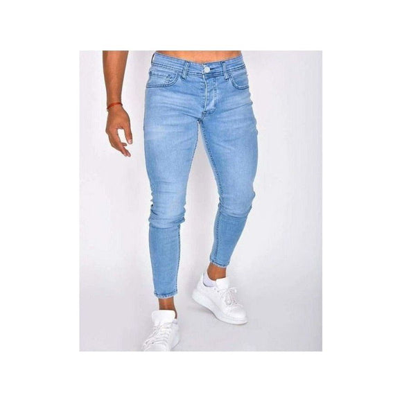 Cornflower Blue Washed Skinny Jeans